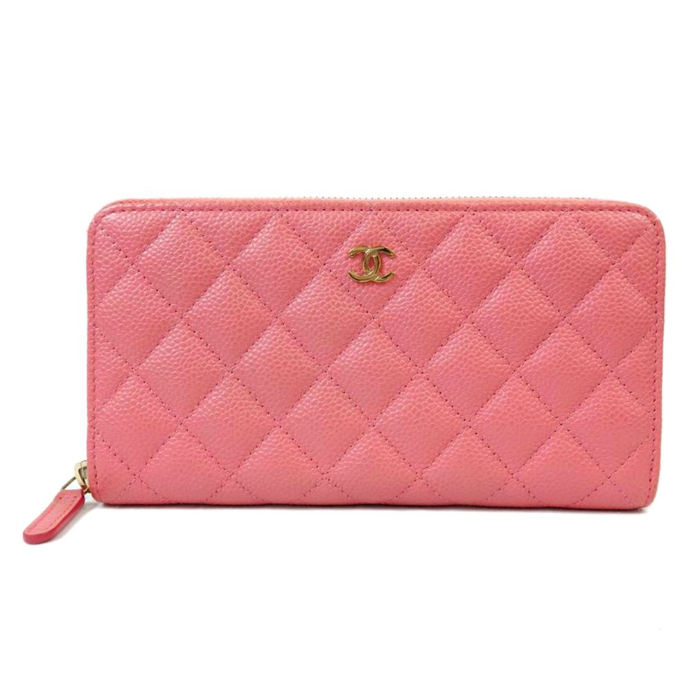 Chanel Matelasse Round Wallet Bag Black